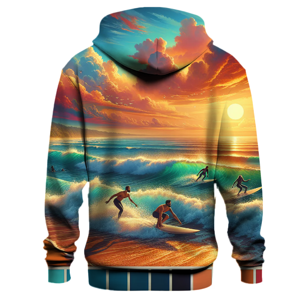 Surfing Waves and Sunsets Hoodie