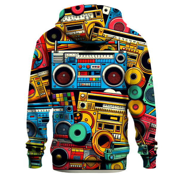 Colorful Boom Box Hoodie
