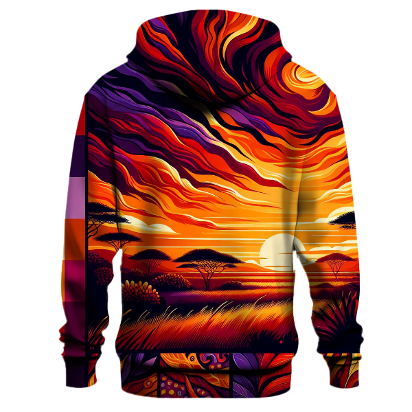 Savanna Sunset Silhouette Hoodie