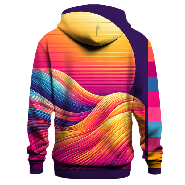 Tropical Dawn Waves Hoodie