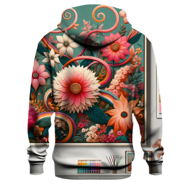 Groovy Floral Harmony Hoodie