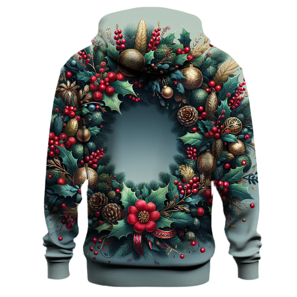 Holiday Wishes Wreath Hoodie