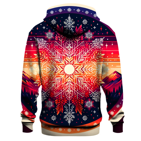 Crimson Winter Blaze Hoodie