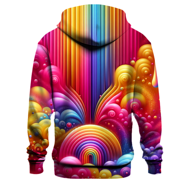 Rainbow Bliss Gradient Design Hoodie