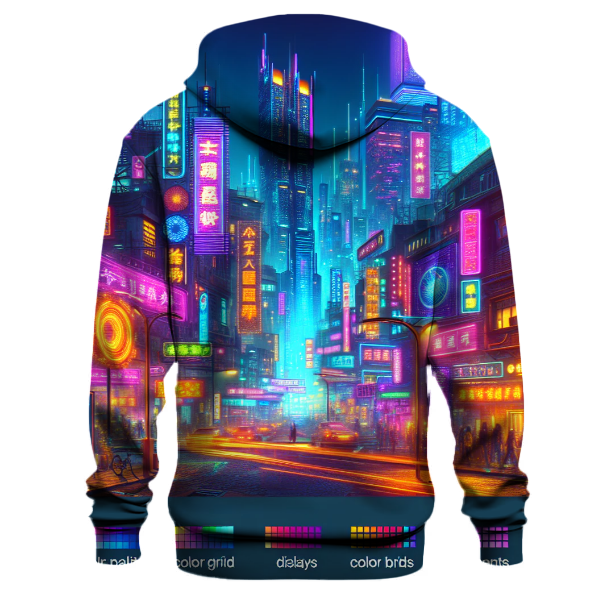 Cyberpunk Nightscape Hoodie