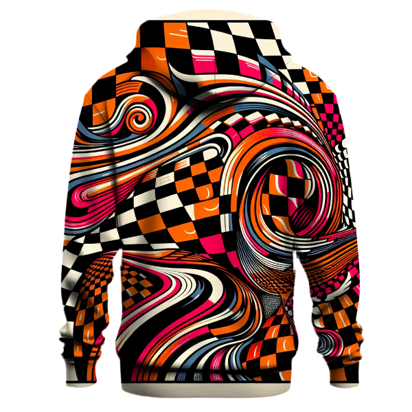 Funky Checkerboard Explosion Hoodie