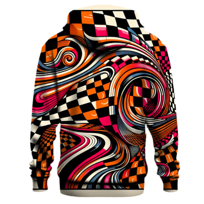 Funky Checkerboard Explosion Hoodie
