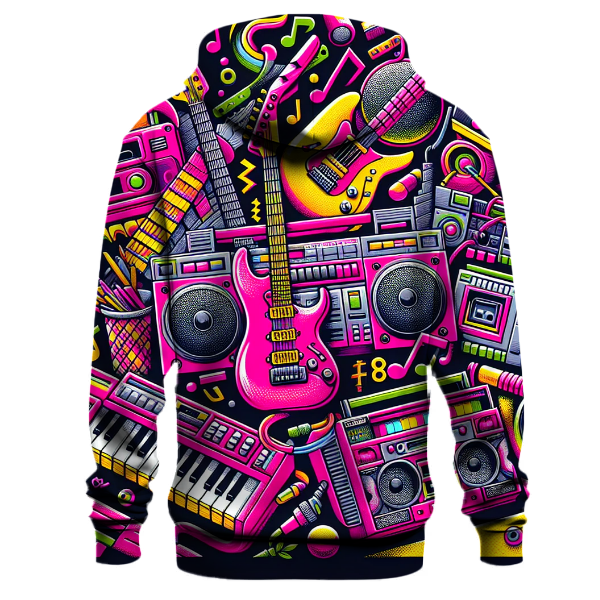 Groovy 80s Music Vibes Hoodie
