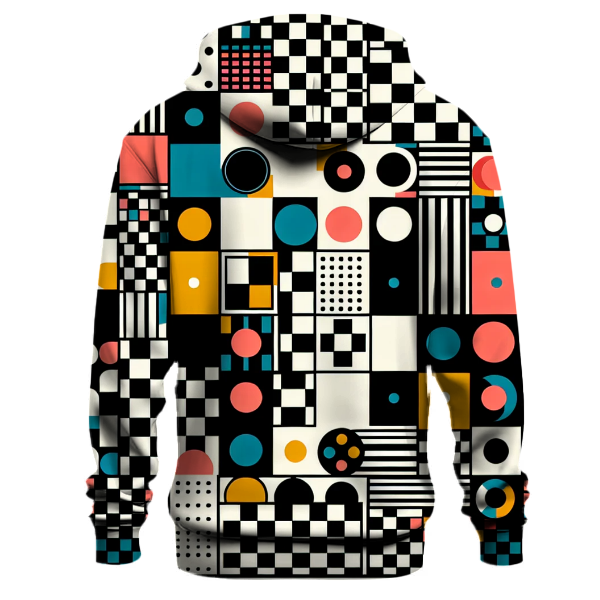 Retro Vibes Checker Hoodie