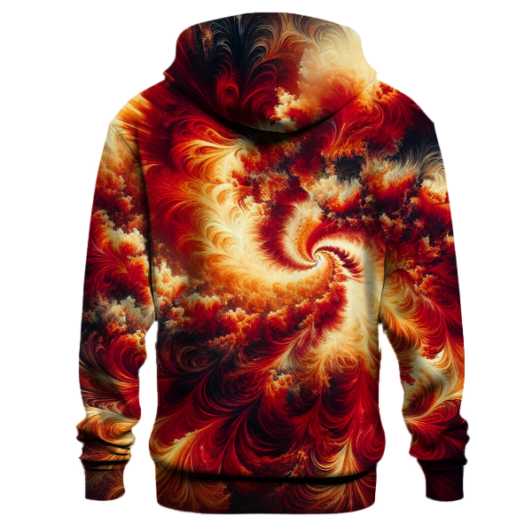 Crimson Dreams Tie-dye Design Hoodie
