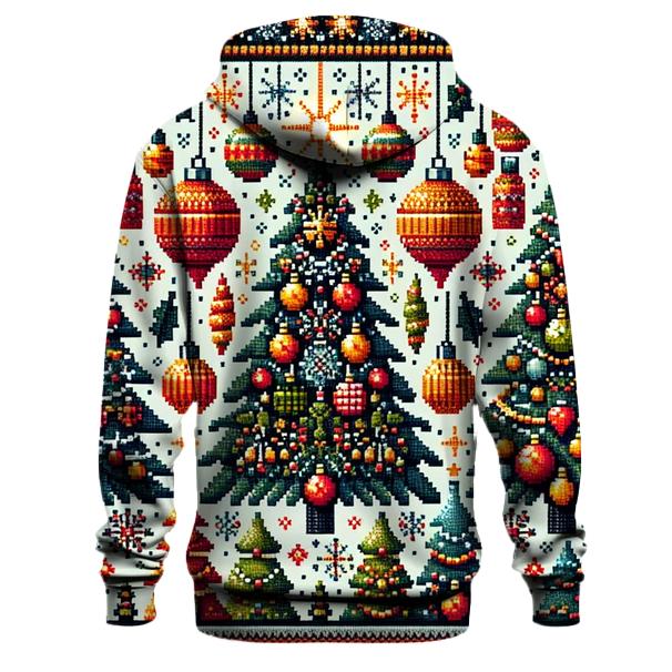 Merry Christmas Trees Design Hoodie