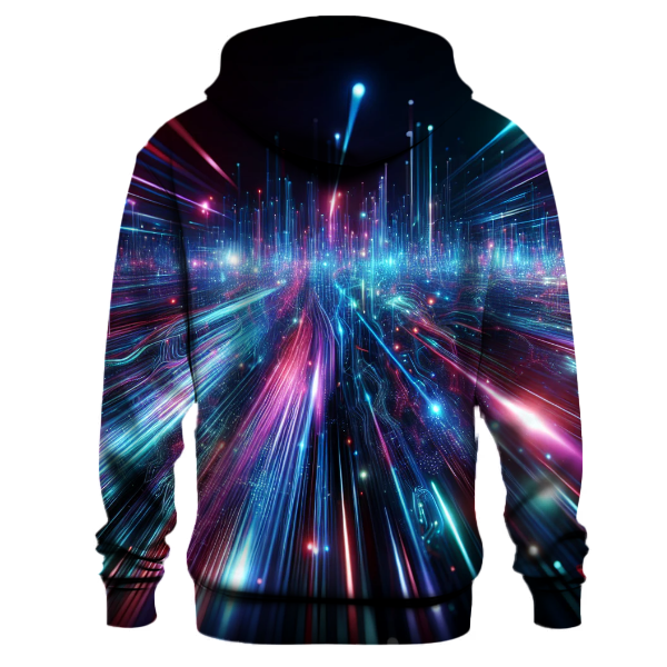 Futuristic Light Trails Hoodie