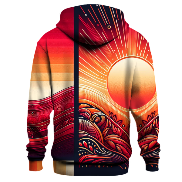 Fiery Sunset Fade Hoodie