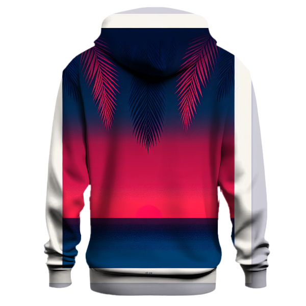 Crimson Sunset Sway Hoodie