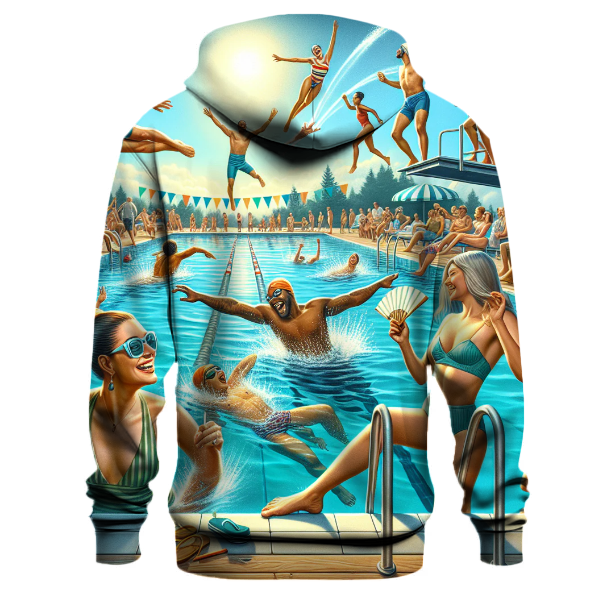 Swimming - Water Splash Hoodie