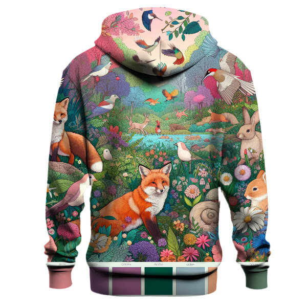 Cheerful Woodland Creatures Hoodie