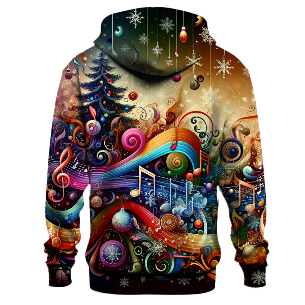 Merry Christmas Musical Notes Hoodie