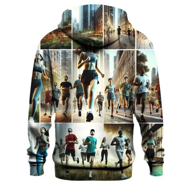 Running - City Scape Hoodie