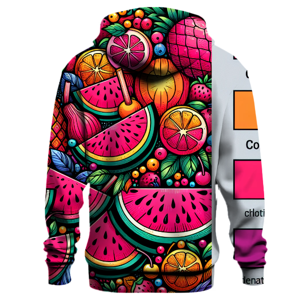 Funky Retro Fruits Hoodie