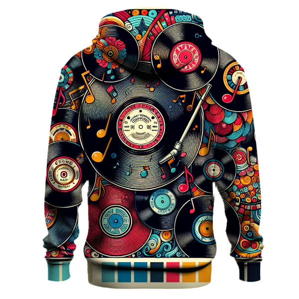Retro Vinyl Record Vibes Hoodie