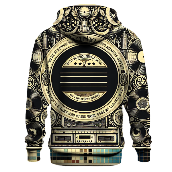 Retro Vinyl Rhythm Hoodie