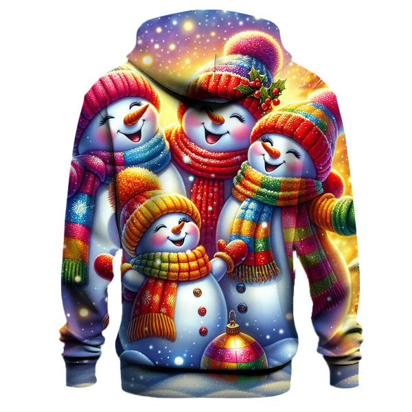 Merry Snowmen Family Hoodie