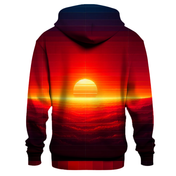 Crimson Glow Gradient Hoodie