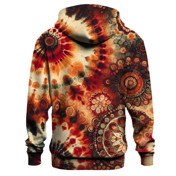 Bohemian Vibes Tie-dye Design Hoodie