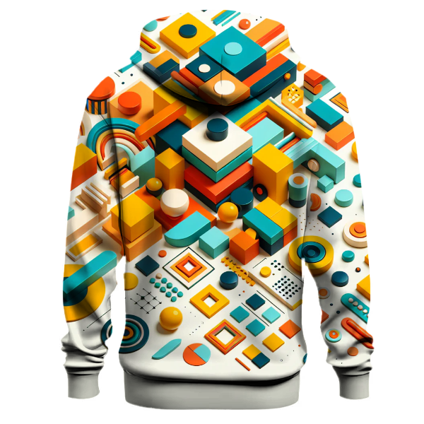 Vibrant Geometric Pattern Hoodie