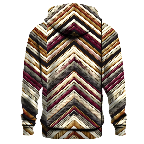 Chic Vintage Chevron Hoodie