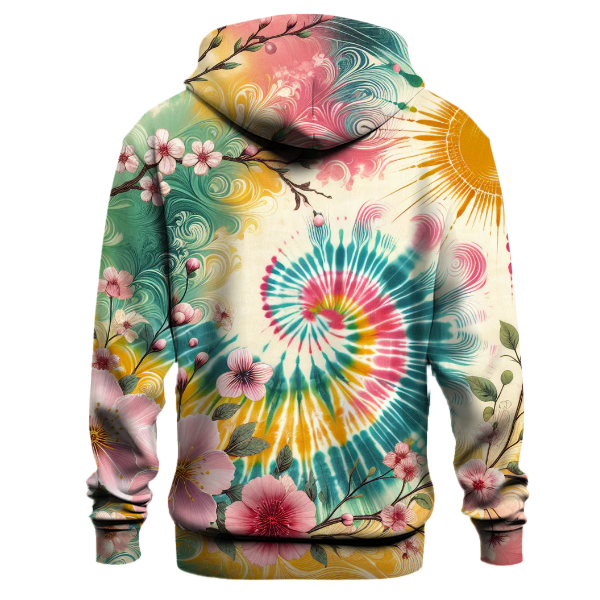 Spring Blooms Tie-dye Hoodie