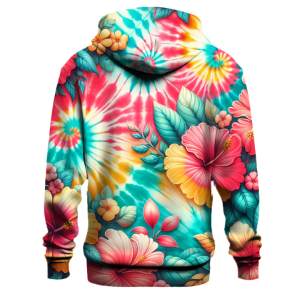 Coral Bloom Burst Hoodie
