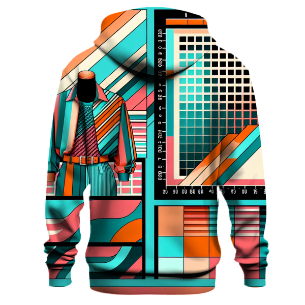 Bold 80s Stripes Hoodie