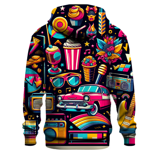 Retro Pop Culture Extravaganza Hoodie