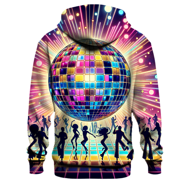Colorful 80s Disco Ball Hoodie