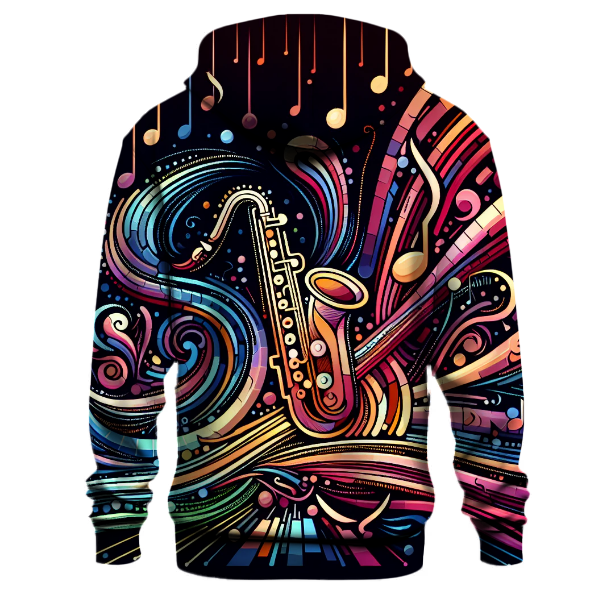 Neon Jazz Harmony Hoodie