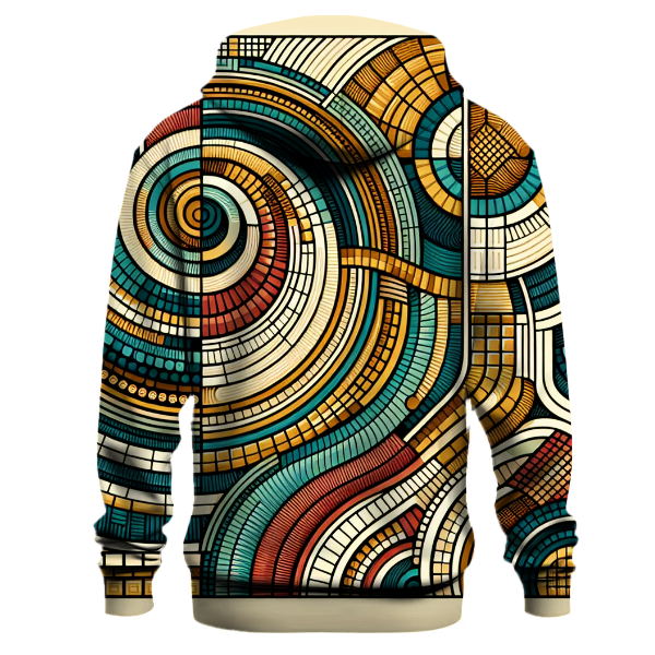Groovy Geometric Maze Hoodie