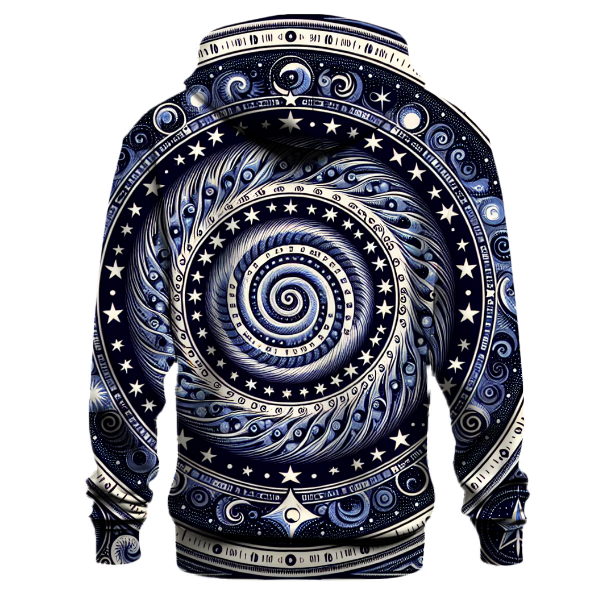 Cosmic Spiral Pattern Hoodie