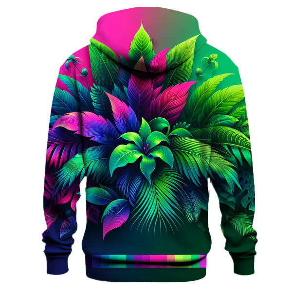 Neon Jungle Gradient Design Hoodie