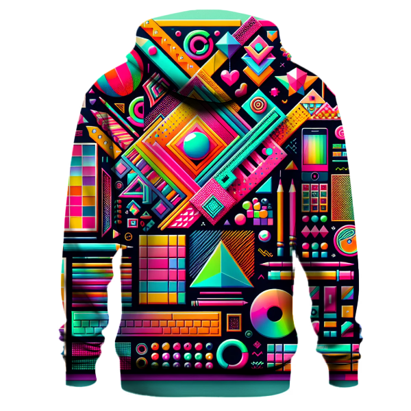 Retro Funkadelic Patterns Hoodie
