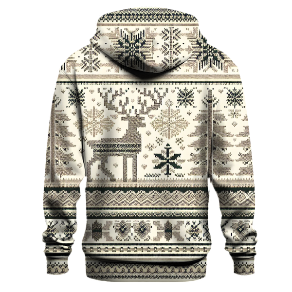 Nordic Christmas Knitting Pattern Hoodie