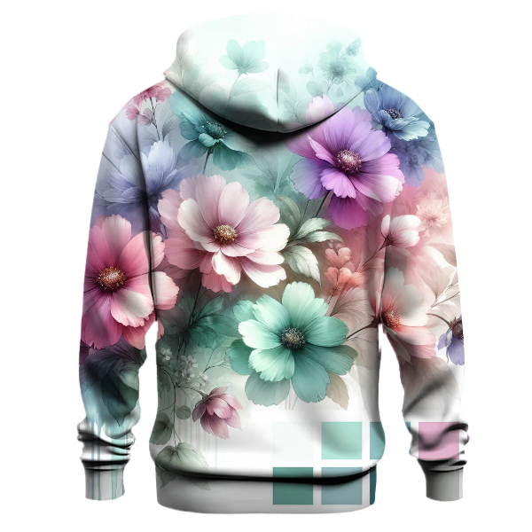 Artistic Watercolor Blooms Hoodie