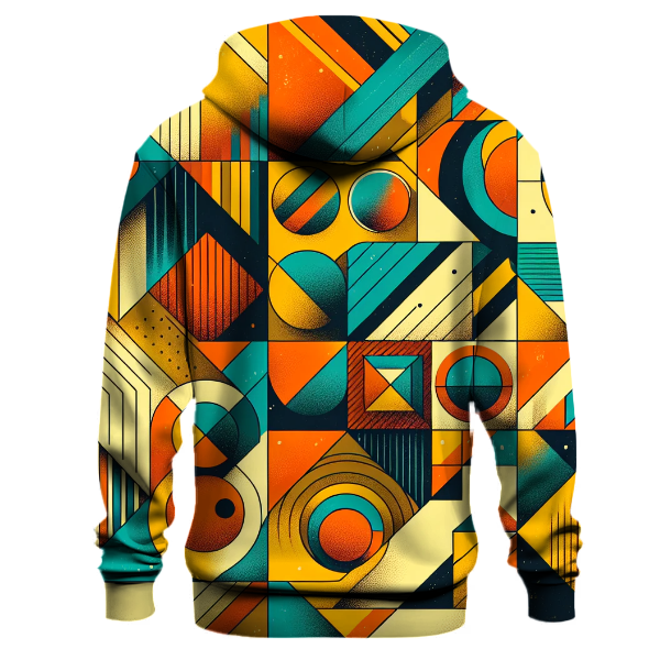 Retro Funky Geometric Hoodie