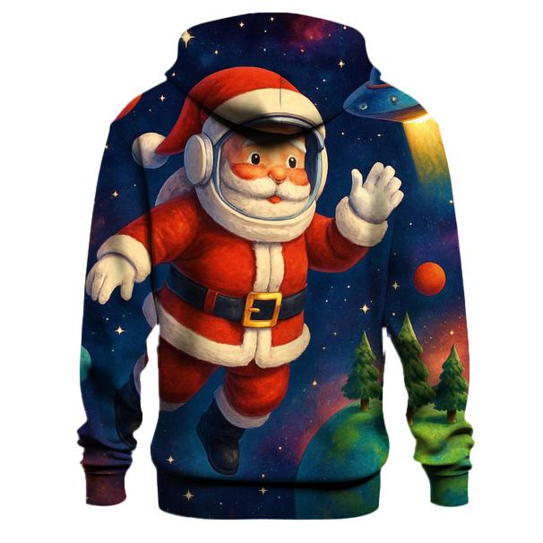 Christmas in Space Astronaut Santa Hoodie