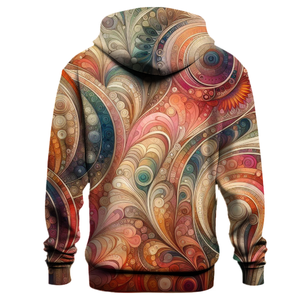 Retro Floral Harmony Hoodie