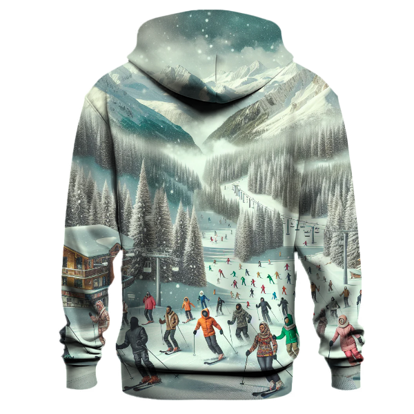Retro Skiing Vibes Hoodie