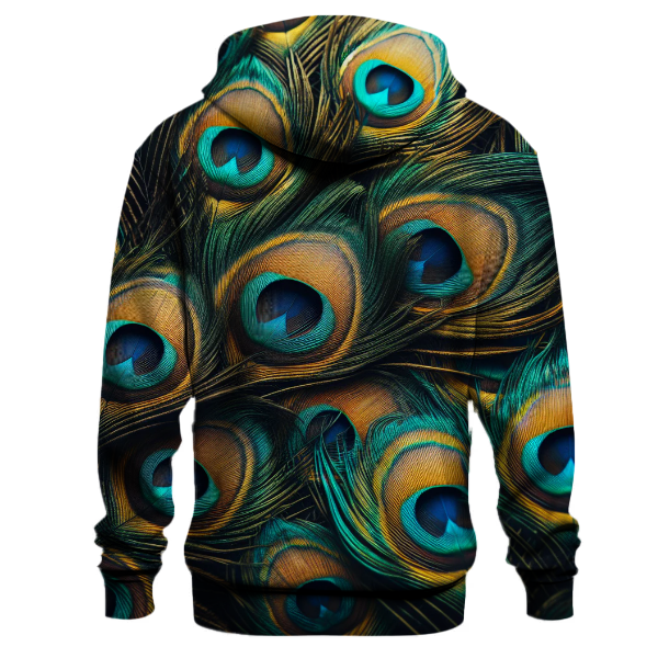 Glamorous Peacock Feathers Hoodie