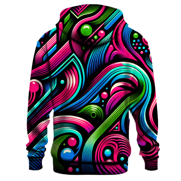Neon Vibes Design Hoodie