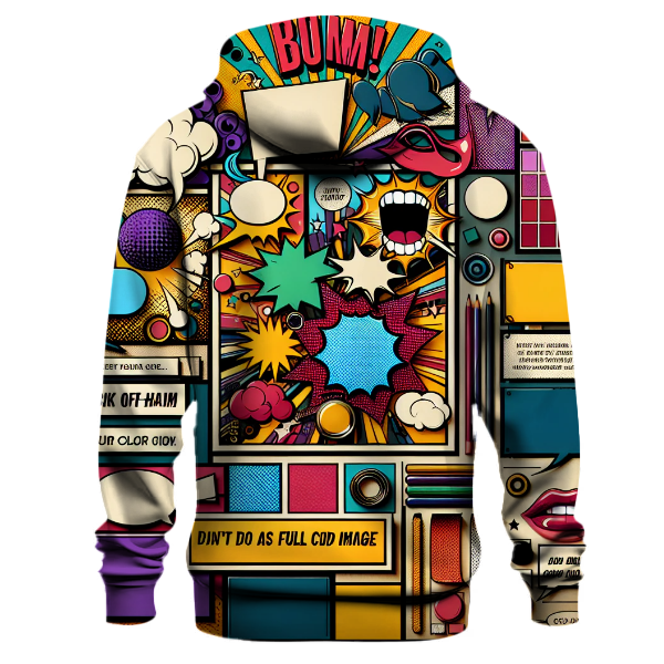 Vintage Comic Book Art Hoodie
