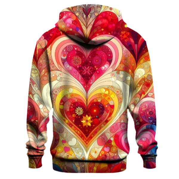 Flower Power Hearts Hoodie